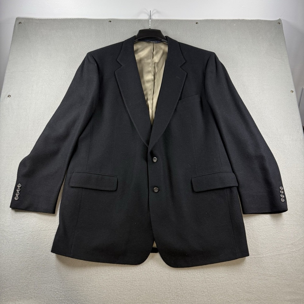 Jos A Bank Executive Collection Black 100% Camel Hair Blazer Sport Coat 50 USA